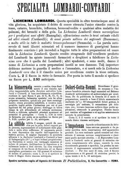 Il policlinico. Sezione medica