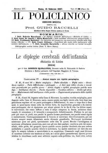 Il policlinico. Sezione medica