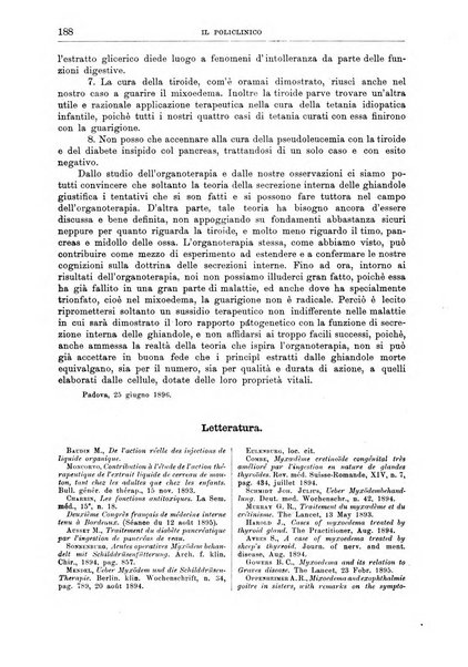 Il policlinico. Sezione medica