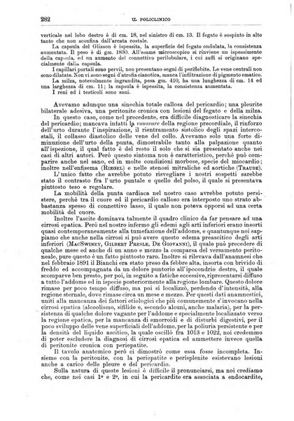 Il policlinico. Sezione medica