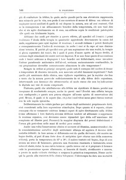 Il policlinico. Sezione medica