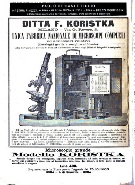 Il policlinico. Sezione medica