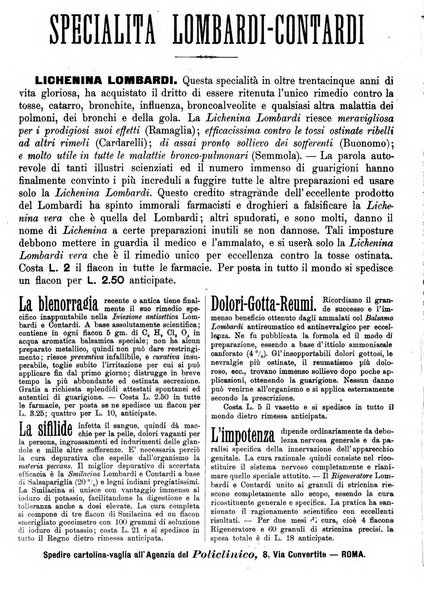 Il policlinico. Sezione medica