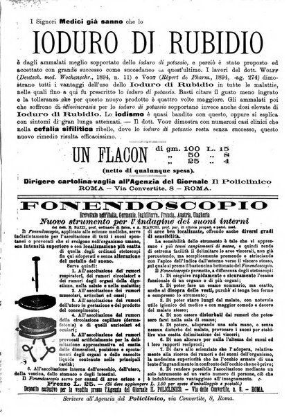 Il policlinico. Sezione medica