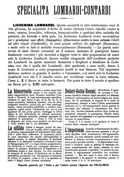 Il policlinico. Sezione medica