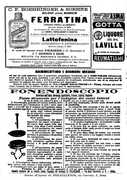 Il policlinico. Sezione medica