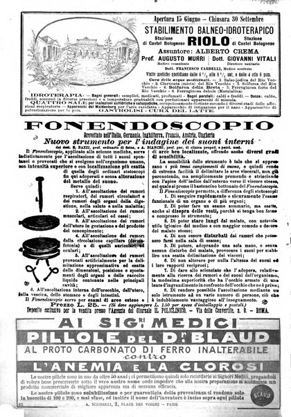 Il policlinico. Sezione medica