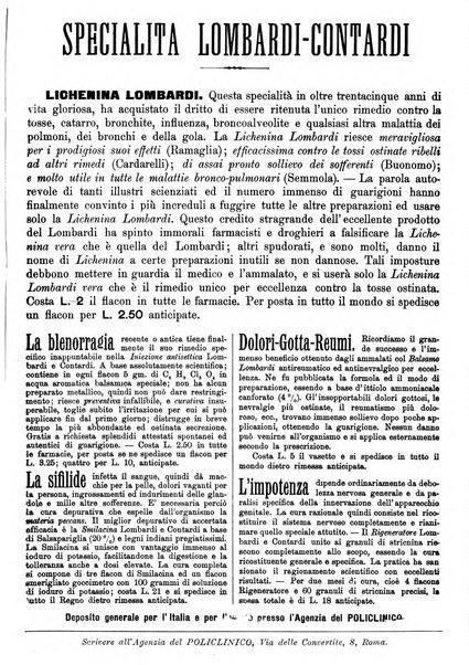 Il policlinico. Sezione medica