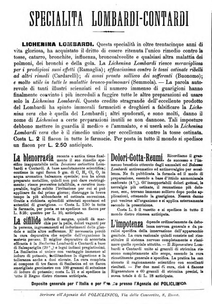 Il policlinico. Sezione medica