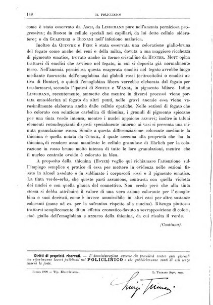 Il policlinico. Sezione medica