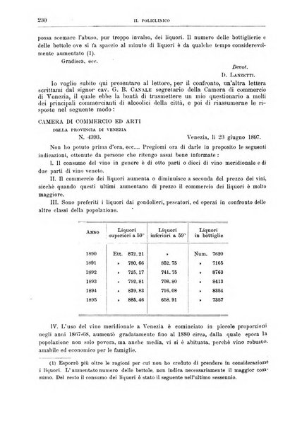 Il policlinico. Sezione medica