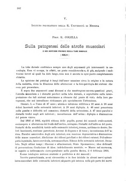 Il policlinico. Sezione medica