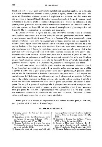 Il policlinico. Sezione medica