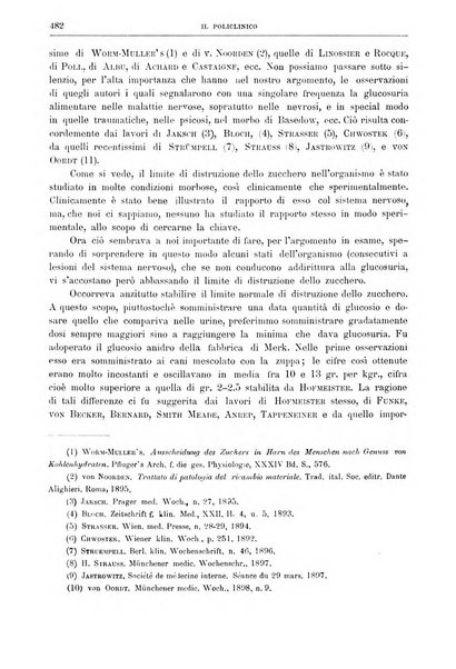 Il policlinico. Sezione medica