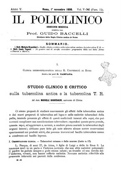 Il policlinico. Sezione medica