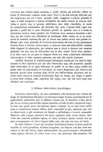 Il policlinico. Sezione medica