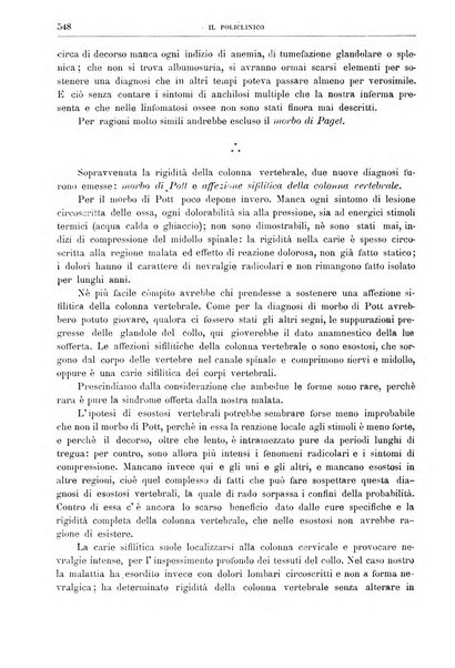 Il policlinico. Sezione medica