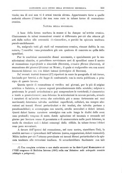 Il policlinico. Sezione medica