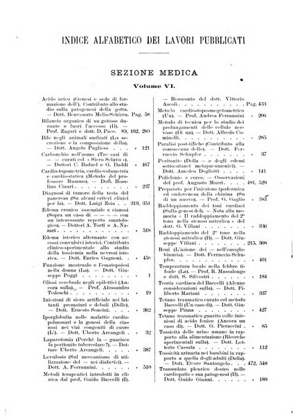 Il policlinico. Sezione medica