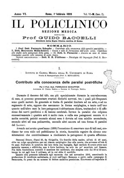 Il policlinico. Sezione medica