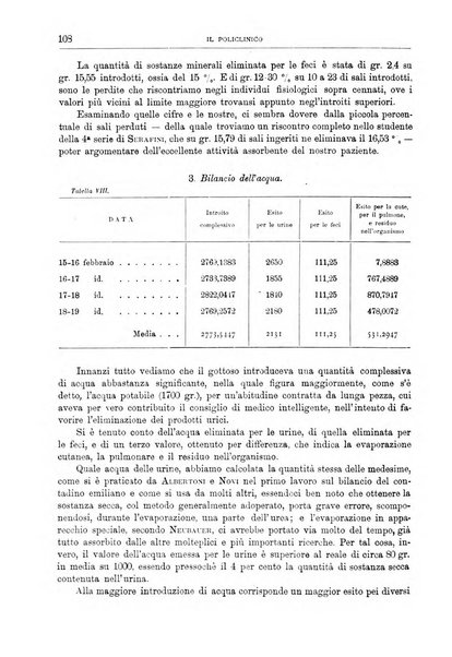 Il policlinico. Sezione medica