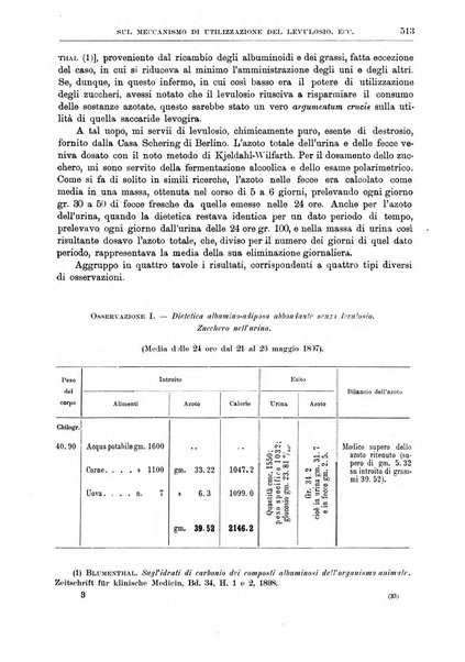 Il policlinico. Sezione medica