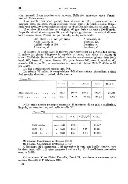 Il policlinico. Sezione medica