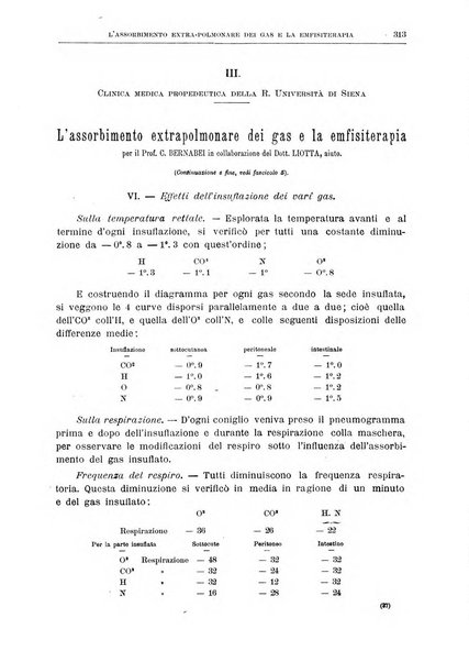 Il policlinico. Sezione medica