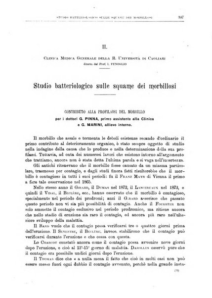 Il policlinico. Sezione medica