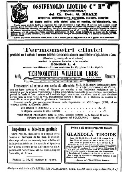 Il policlinico. Sezione medica