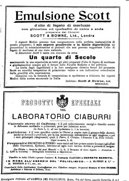 Il policlinico. Sezione medica