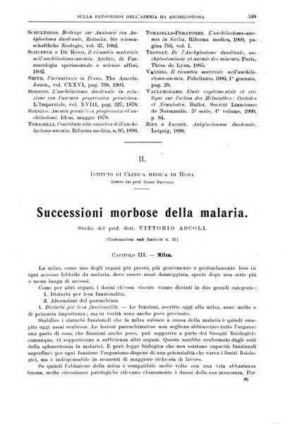 Il policlinico. Sezione medica