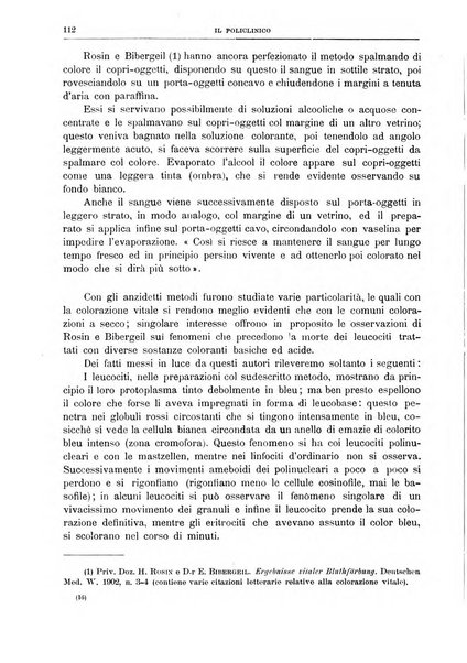 Il policlinico. Sezione medica