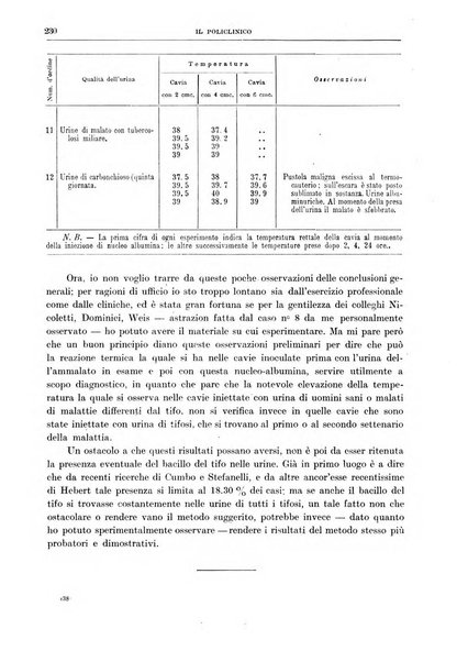 Il policlinico. Sezione medica