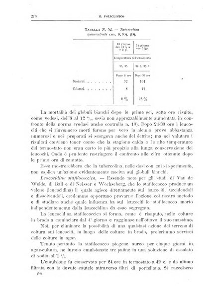 Il policlinico. Sezione medica