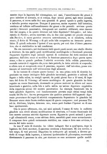 Il policlinico. Sezione medica