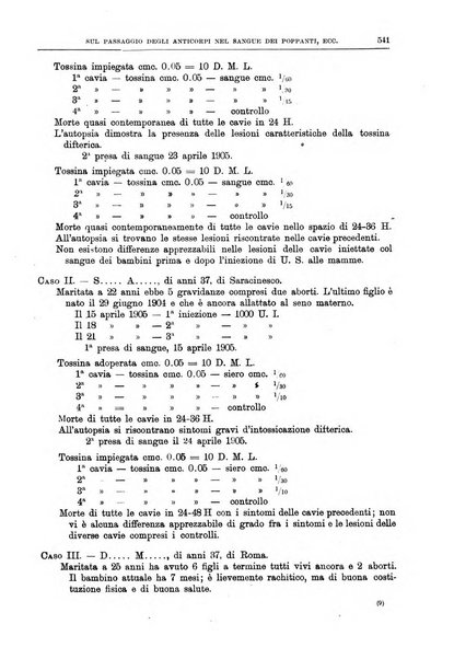 Il policlinico. Sezione medica