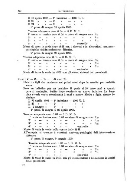 Il policlinico. Sezione medica