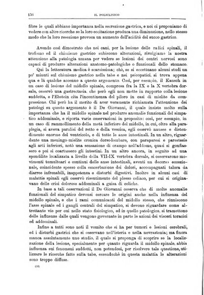 Il policlinico. Sezione medica