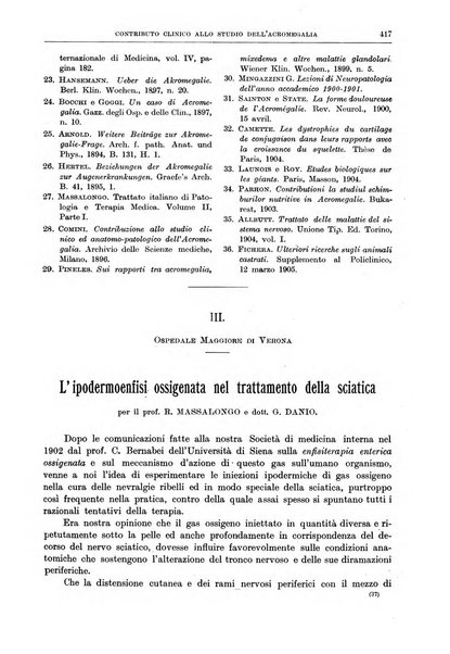 Il policlinico. Sezione medica