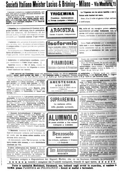 Il policlinico. Sezione medica