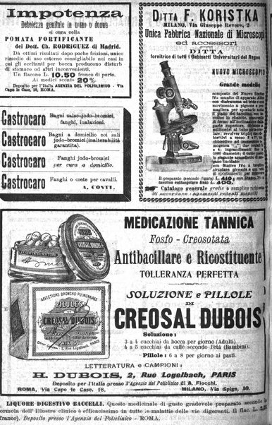 Il policlinico. Sezione medica