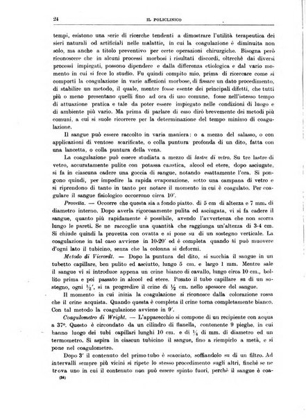 Il policlinico. Sezione medica