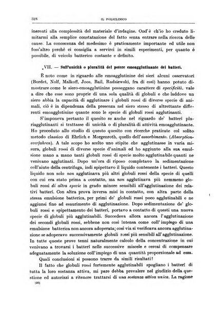 Il policlinico. Sezione medica