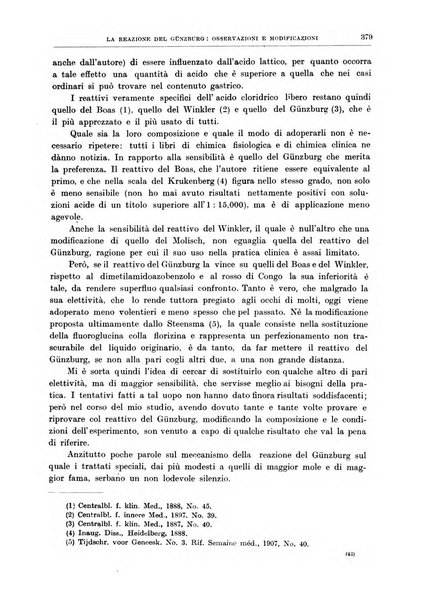 Il policlinico. Sezione medica