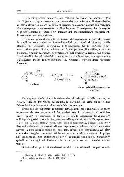 Il policlinico. Sezione medica