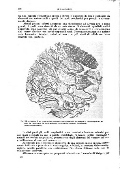 Il policlinico. Sezione medica