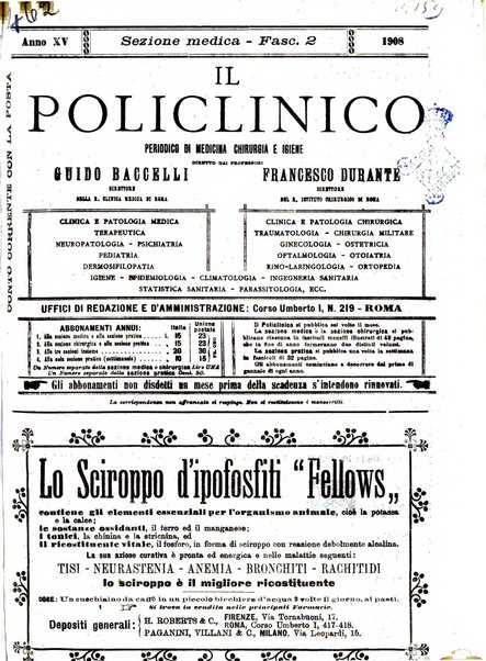 Il policlinico. Sezione medica