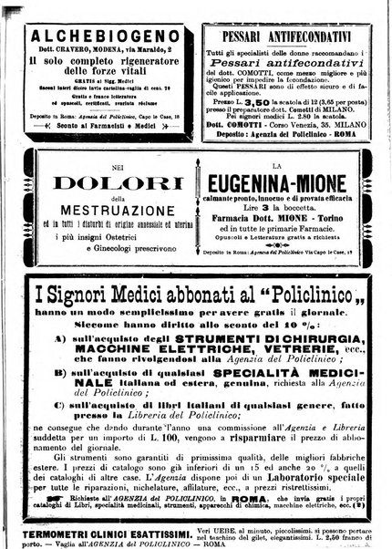 Il policlinico. Sezione medica