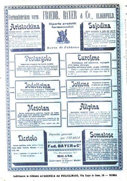 Il policlinico. Sezione medica